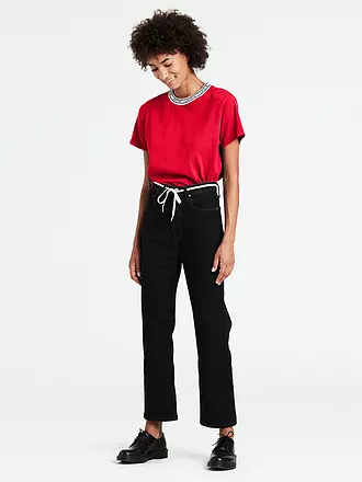 LEVI'S® | Jeans Ribcage coupe droite 7/8 | schwarz